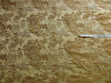 100% SILK LAMPAS CHINOISERIE PAVILLION GARDEN BRANCH BTY