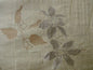 HiEND 100%SILK LAMPAS DECO VINE FLOWER "SAFARI" SILVER