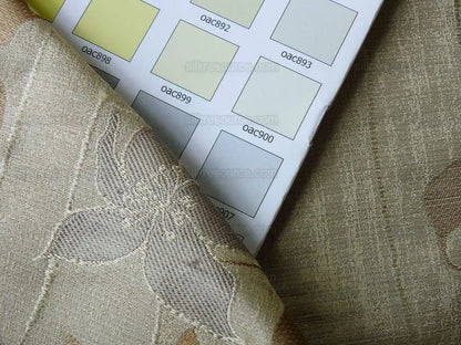 by yard High End100%silk Lampas Deco Vine Flower "safari" Silver Gray Brown Beige  MSRP USD 360/y