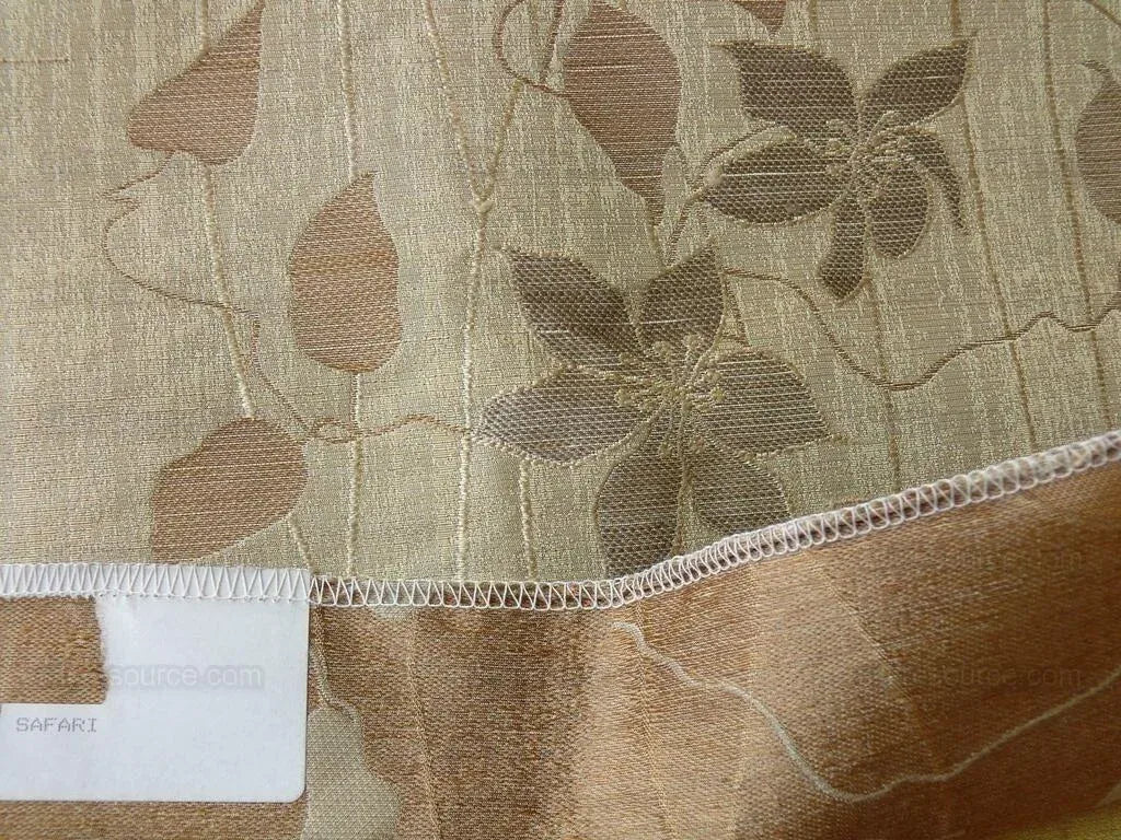 by yard High End100%silk Lampas Deco Vine Flower "safari" Silver Gray Brown Beige  MSRP USD 360/y