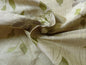 HiEND 100%SILK LAMPAS DECO VINE FLOWER "SPRIG" SILVER