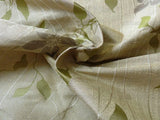 HiEND 100%SILK LAMPAS DECO VINE FLOWER "SPRIG" SILVER