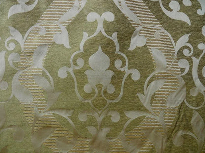 Scalamandre Calvin Fabrics 100%silk Damask Lotus Acadia Green MSRP USD 200+/Y