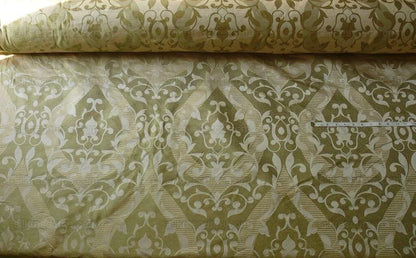 Scalamandre Calvin Fabrics 100%silk Damask Lotus Acadia Green MSRP USD 200+/Y