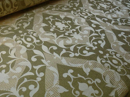 Scalamandre Calvin Fabrics 100%silk Damask Lotus Acadia Green MSRP USD 200+/Y