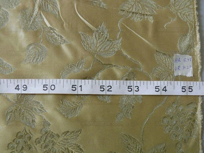 By yard 100% Silk Damask Summer Berry Vine Parsley Green Nimbus Art Nouveau William Morris