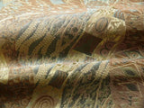 Bty Klimt 100% Silk Lampas! Art Deco "fir Tree" Green Blue MSRP USD 275/y