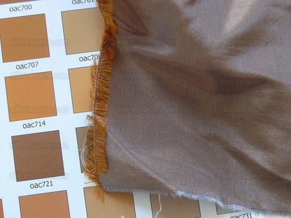 BY YD High End Designer 100% Silk Taffeta Raisin Dark Brown Frosty 56”wide T2