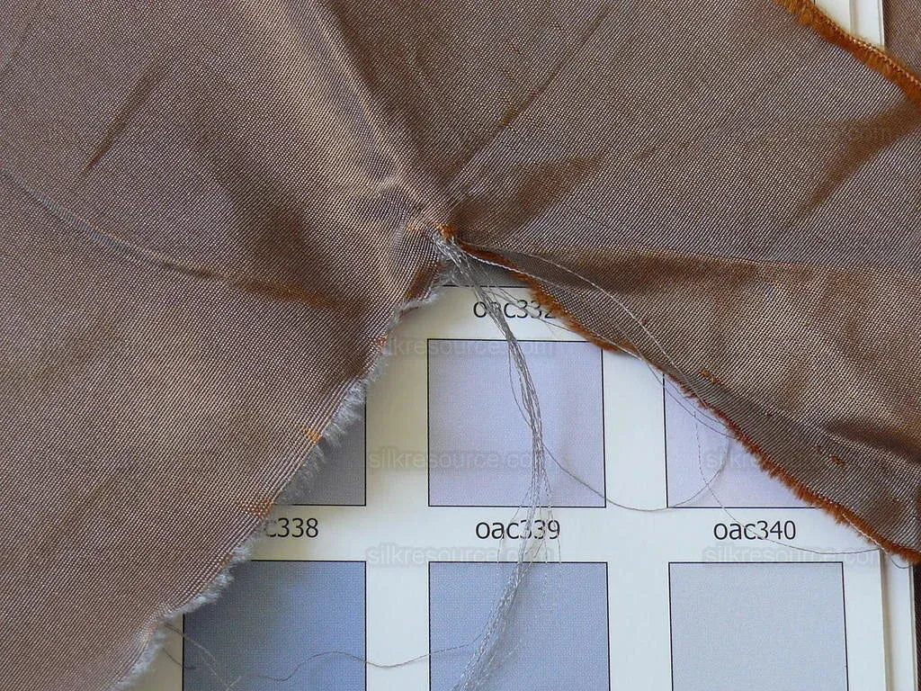 BY YD High End Designer 100% Silk Taffeta Raisin Dark Brown Frosty 56”wide T2