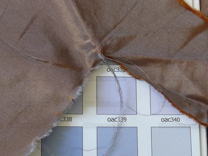 BY YD High End Designer 100% Silk Taffeta Raisin Dark Brown Frosty 56”wide T2