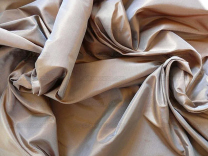 BY YD High End Designer 100% Silk Taffeta Raisin Dark Brown Frosty 56”wide T2