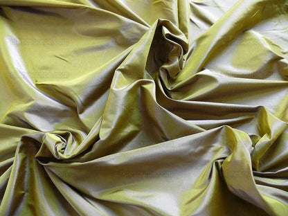 Hiend Italian 100% Silk Taffeta "carnaval" Chartreuse Deep Emerald Green Royal Purple Gold MSRP USD 300+/yard