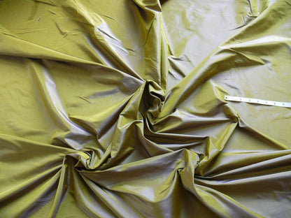 HiEND ITALIAN 100%SILK TAFFETA "CARNAVAL" CHARTREUSE GREEN