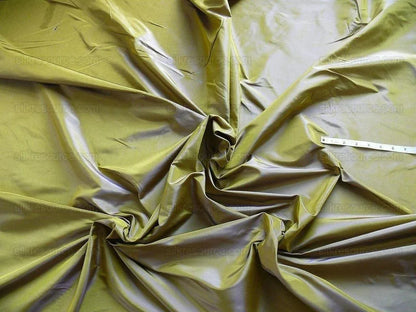 Hiend Italian 100% Silk Taffeta "carnaval" Chartreuse Deep Emerald Green Royal Purple Gold MSRP USD 300+/yard