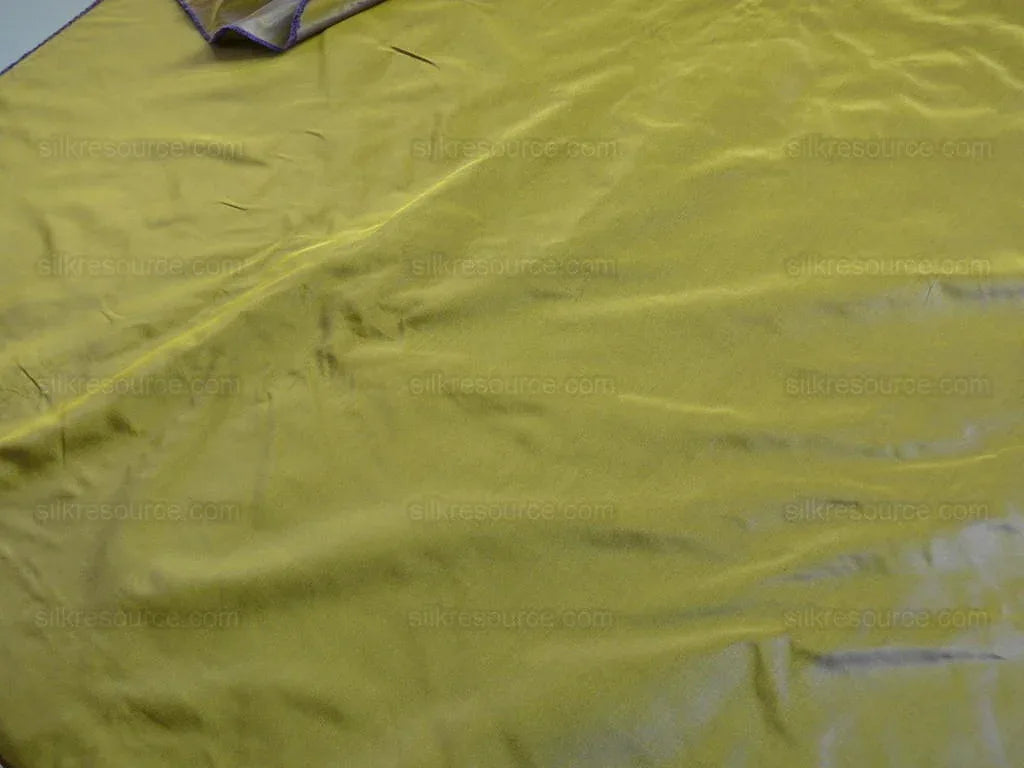 Hiend Italian 100% Silk Taffeta "carnaval" Chartreuse Deep Emerald Green Royal Purple Gold MSRP USD 300+/yard