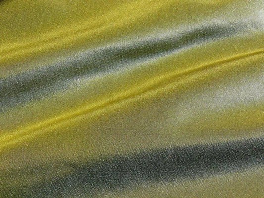 High End Ceylon 100% silk Taffeta Jade Green With Gold Shot Tropical Lush Jungle MSRP USD 275/yard By Yd