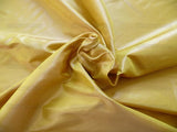 DESIGNER 100%SILK TAFFETA 24K GOLD w PINK SHOT SKU T16