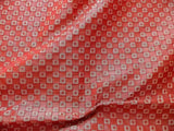 SILK DAMASK SCARLET RED CHECK MONDAVI