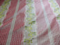 100% SILK CLASSIC CHAMBORD SILK LISERE PINK CREAM STRIPE