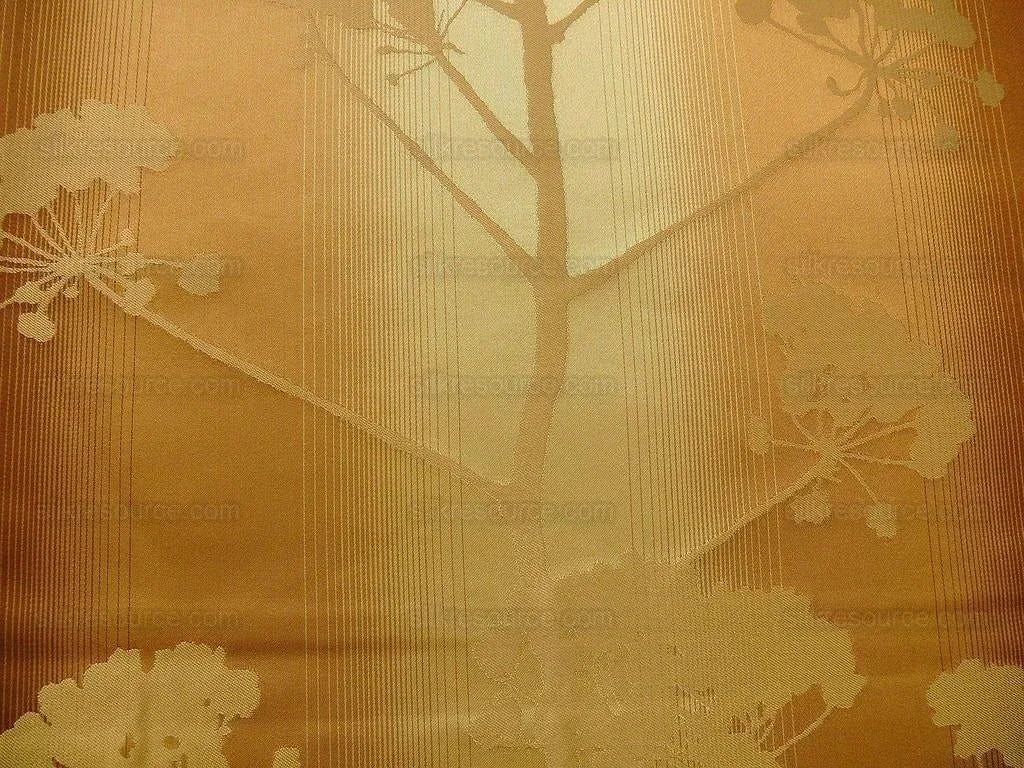 Kravet Coutour 100% Silk Quiet Place Serenity Gold Amber Forest Yarrow Autumn Foliage MSRP 276/Y By Yard