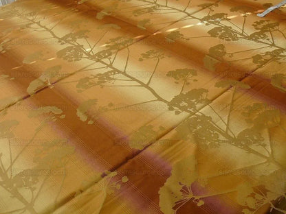 Kravet Coutour 100% Silk Quiet Place Serenity Gold Amber Forest Yarrow Autumn Foliage MSRP 276/Y By Yard