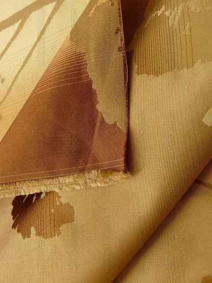 Kravet Coutour 100% Silk Quiet Place Serenity Gold Amber Forest Yarrow Autumn Foliage MSRP 276/Y By Yard