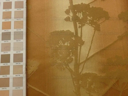 Kravet Coutour 100% Silk Quiet Place Serenity Gold Amber Forest Yarrow Autumn Foliage MSRP 276/Y By Yard