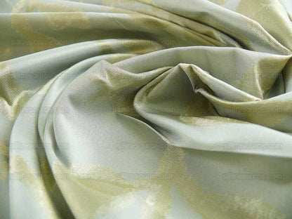 KRAVET COUTOUR "ORIGIN"100%Silk LAMPAS BABY BLUE 2.7Y RT$594!