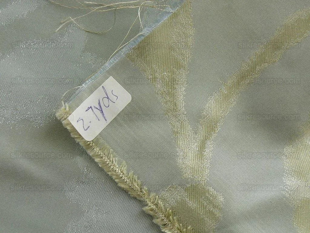 Kravet Coutour "origin"100%silk Lampas Baby Blue 2.7y Rt$594!