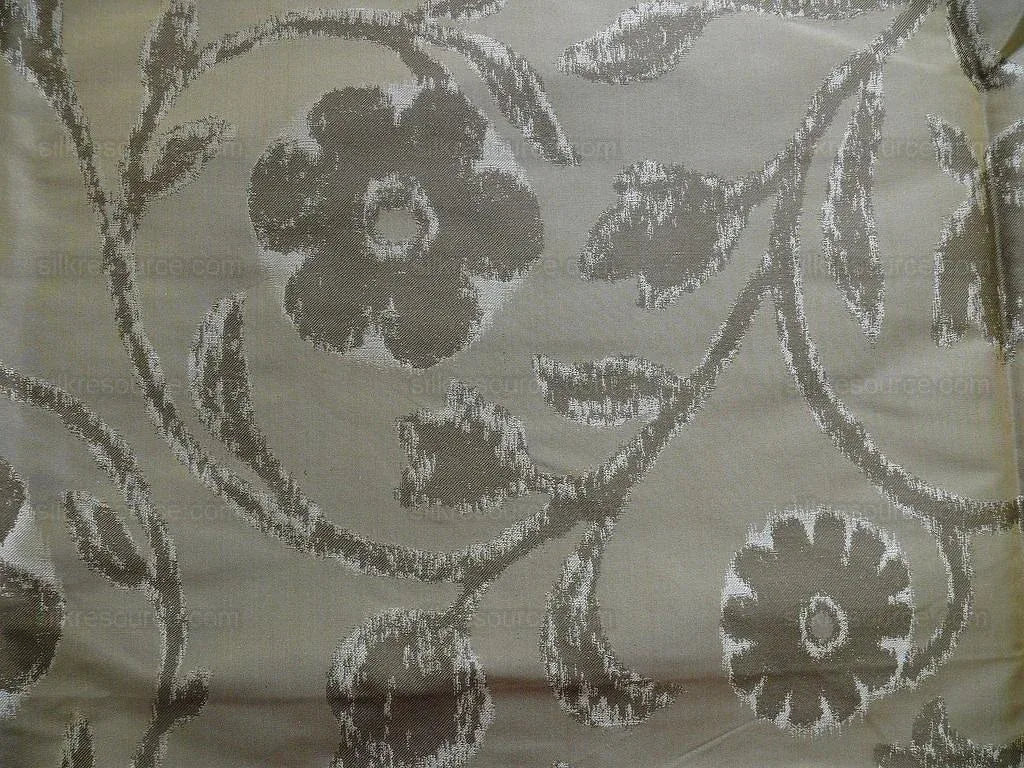 Kravet Coutour "origin"100%silk Lampas Bronze Gold 2.9y