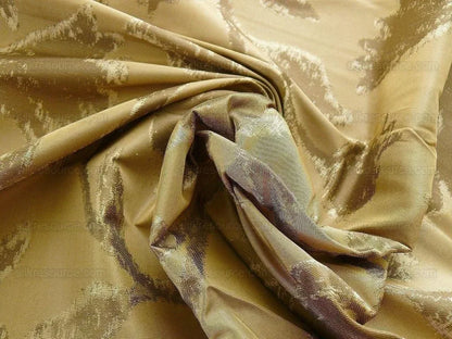 Kravet Coutour "origin"100%silk Lampas Bronze Gold 2.9y
