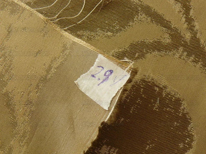 Kravet Coutour "origin"100%silk Lampas Bronze Gold 2.9y