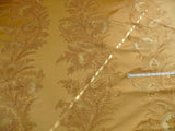 100% SILK LAMPAS MAGNOLIA "AMBER" TAN