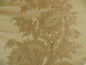100% SILK LAMPAS MAGNOLIA "VINTAGE" TAN