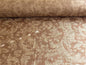 100% SILK DAMASK VINE W PIN STRIPE "ESPRESSO" BROWN