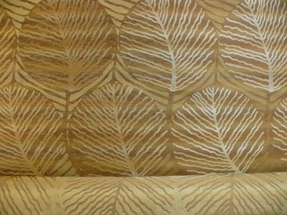 100% SILK LAMPAS CEDAR TREE "TREASURE" TAN