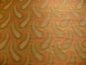 100% SILK JACQUARD HAZY PAISLEY IKAT "VINEGAR" ORANGE