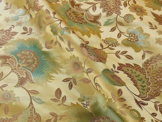 100% SILK LAMPAS SPRING GARLAND "VINTAGE" GOLD
