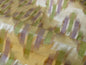100% SILK LAMPAS IKAT WAVE "LILAC" KHAKI