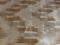 100% SILK LAMPAS IKAT WAVE "FLAX" TAN