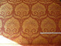 100% SILK DAMASK LARGE STONE PAISLEY "MANDARIN" RED BTY