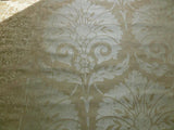 100% SILK DAMASK LARGE STONE PAISLEY "BLOND" KHAKI BTY