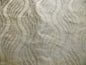 100% SILK LAMPAS CURVY MODERN RIVER "SILVER"