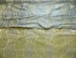 100% SILK LAMPAS CURVY MODERN RIVER "PERIDOT" GREEN