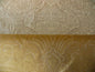 100% SILK FINE LINE DAMASK LAMPAS PAISLEY "LINEN" KHAKI