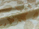 100% Silk Lampas Large Peony Paisley "dusk" Blue