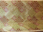 KRAVET 100% SILK LAMPAS ASIAN TILE "MESA" RED GOLD BTY MSRP$216/