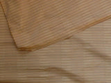 100% Silk Jacquard Piano Key Texture "flax" Gold Ecru Khaki