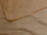 100% SILK JACQUARD PIANO KEY TEXTURE "FLAX" GOLD