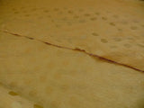 B. Berger Duralee 100% Silk Damask Polka Dot "sunkissed" Gold Yellow Reversible Strie and Satin Mid-Century MSRP USD 250/Y